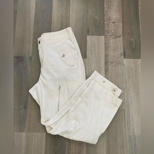 Ralph Lauren Women’s Straight Leg Cargo Pants Size 4P Preppy Coastal Casual
